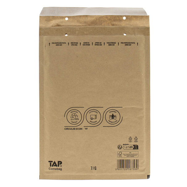 Levering uit voorraad 100x bubbel envelop G Bruin A4 binnenmaat 23x33cm
