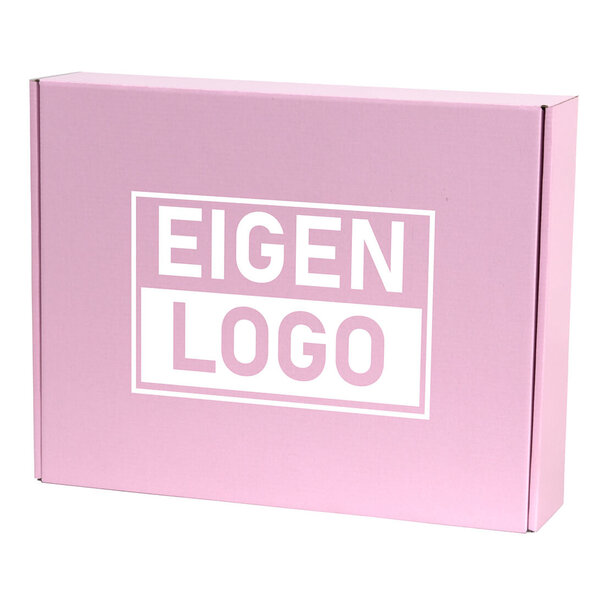 Levertijd ca.10 werkdagen Postdozen bedrukken Pink Lavender 350x280x80mm