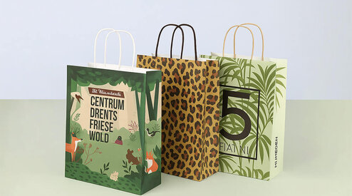 Laat je merk stralen! Full colour bedrukking op papieren tasjes