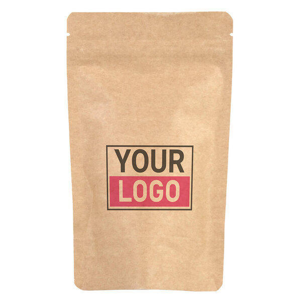 Levertijd ca. 5 werkdagen Stazakken bedrukken - Bruin 11x18.5cm