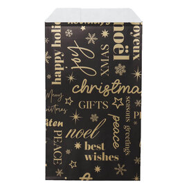 200x Papieren Zakjes Christmas International 12x19cm