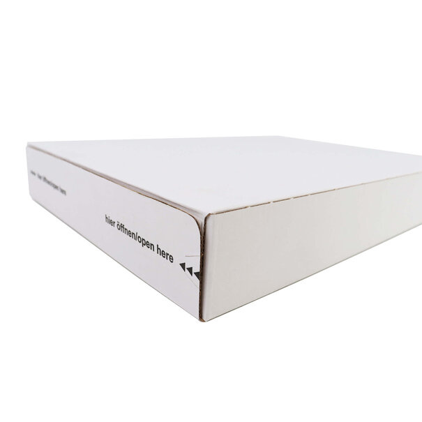 Levering uit voorraad 20x Verzenddoos zijlader Wit A4