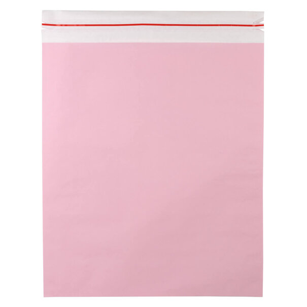 Levertijd ca.10 werkdagen Papieren verzendzak roze bedrukken XL