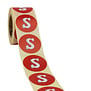 500x  Sticker Sint 'Letter S' 40mm