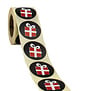 500x  Sticker Sint 'Cadeau' 40mm
