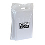 Plastic tassen bedrukken 37x44+2x4cm Wit
