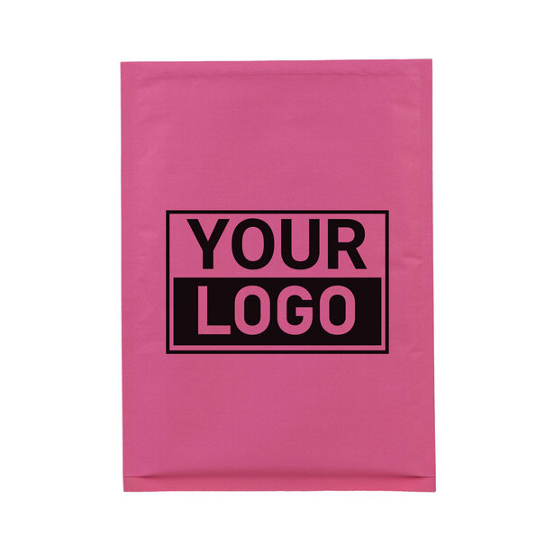 Levertijd ca.10 werkdagen Roze bubbel envelop D bedrukken