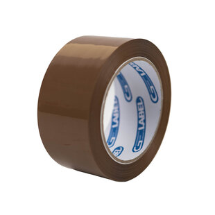 PP Acryl tape 48mmx66mtr Bruin