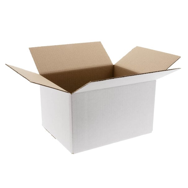 Levering uit voorraad Kartonnen dozen wit 305x215x200mm