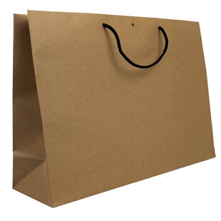 10x cadeautasjes Bruin Extra groot