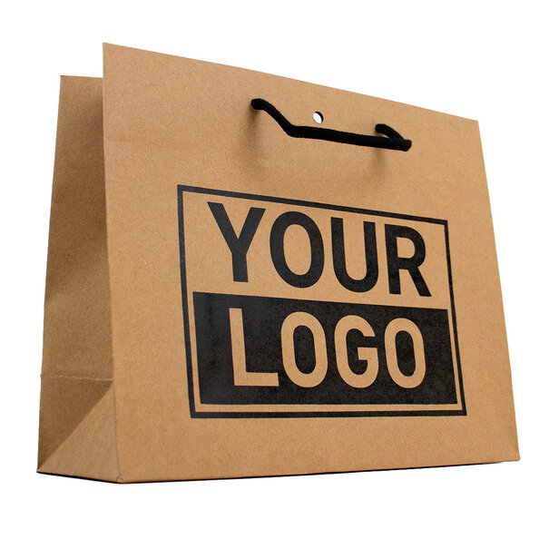 Levertijd ca.10 werkdagen Cadeautasje bedrukken Bruin A4