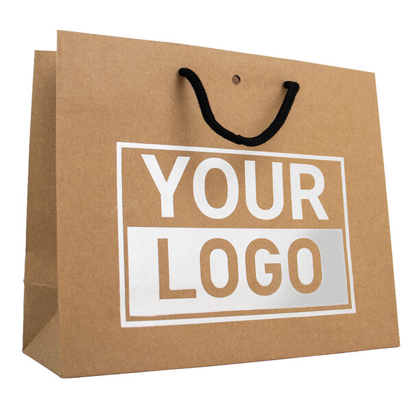 Levertijd ca.10 werkdagen Cadeautasje bedrukken Bruin A4