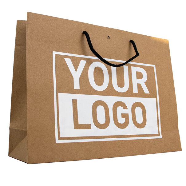 Levertijd ca.10 werkdagen Cadeautasje bedrukken Bruin A3