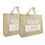 Shopper bedrukken Beige non woven 42x12x35cm - Spoed
