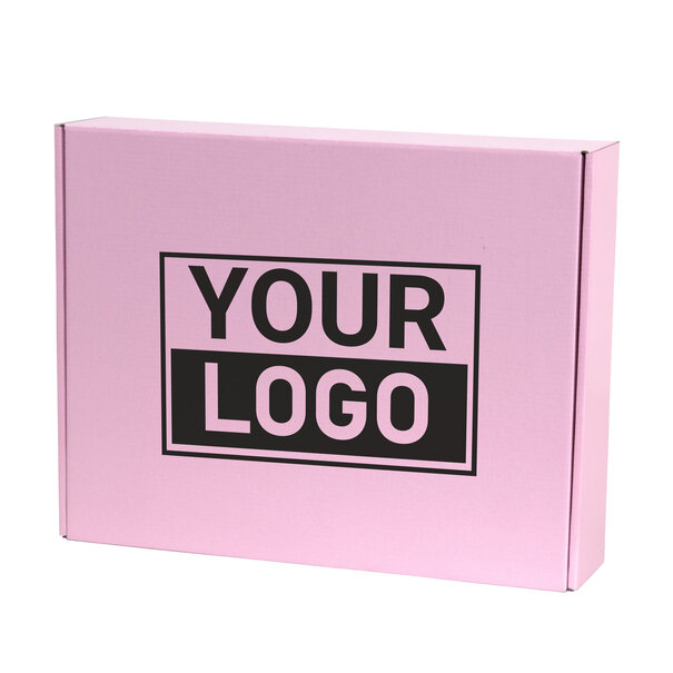 Levertijd ca.10 werkdagen Postdozen bedrukken Pink Lavender 350x280x80mm