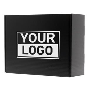 Postdozen bedrukken Zwart 380x300x140mm