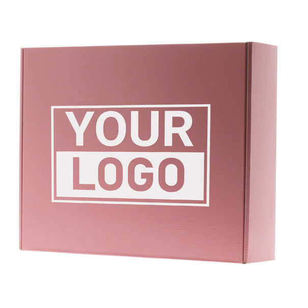Levertijd ca.10 werkdagen Postdozen bedrukken Oudroze 350x280x80mm