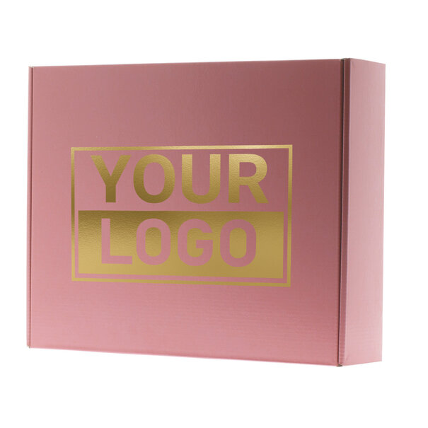 Levertijd ca.10 werkdagen Postdozen bedrukken Oudroze 350x280x80mm