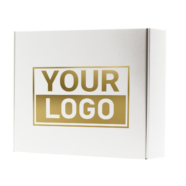 Levertijd ca.10 werkdagen Postdozen bedrukken Wit 350x280x80mm