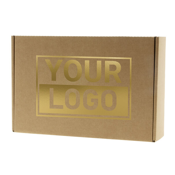 Levertijd ca.10 werkdagen Postdozen bedrukken Bruin 280x190x72mm