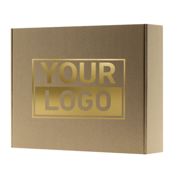 Levertijd ca.10 werkdagen Postdozen bedrukken Bruin 350x280x80mm