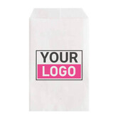 Papieren zakjes bedrukken Wit 7x13cm