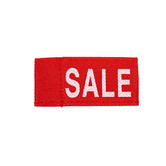50x Kledinglabel 3x6cm - SALE rood