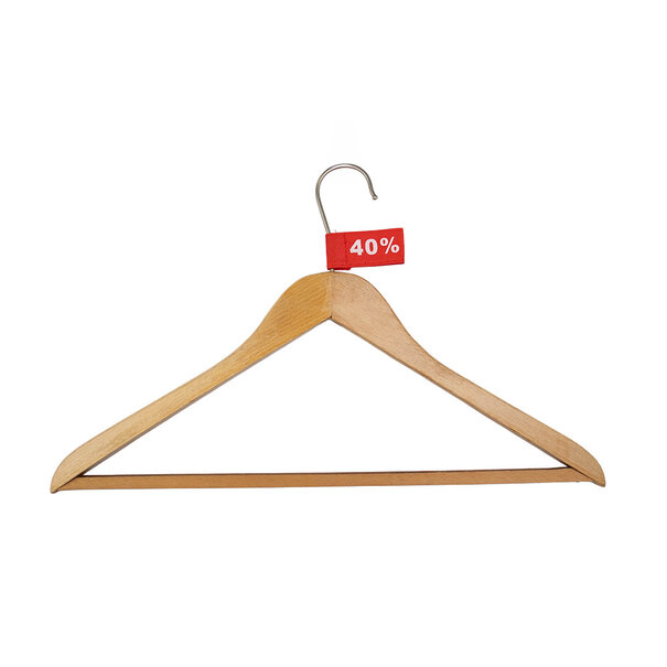 Levering uit voorraad 50x Kledinglabel 3x6cm - 40% rood