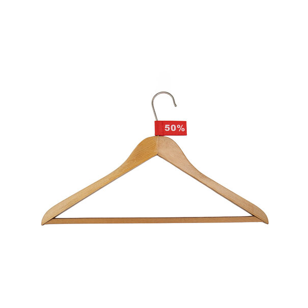 Levering uit voorraad 50x Kledinglabel 3x6cm - 50% rood