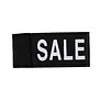 50x Kledinglabel 3x6cm - SALE zwart