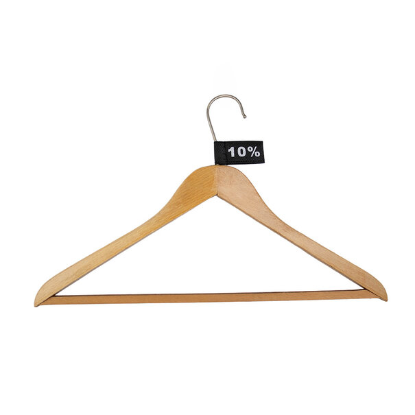 Levering uit voorraad 50x Kledinglabel 3x6cm - 10% zwart