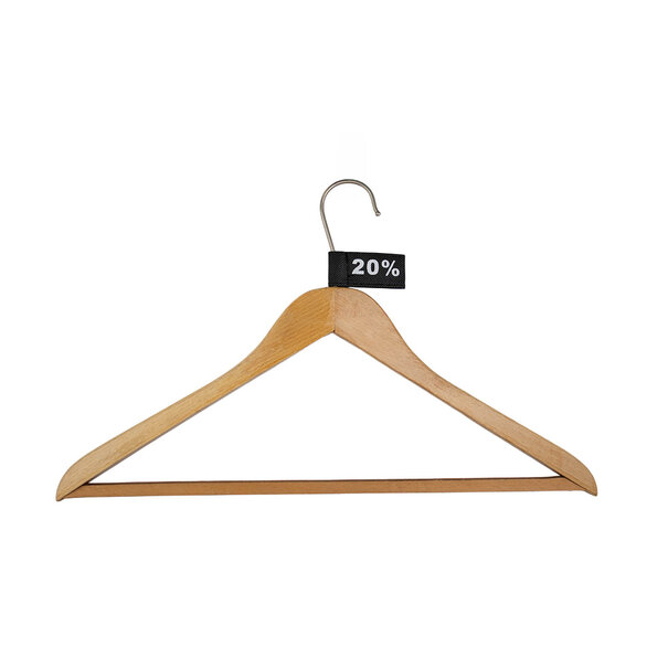 Levering uit voorraad 50x Kledinglabel 3x6cm - 20% zwart