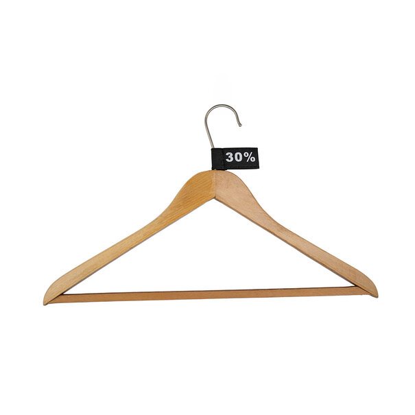 Levering uit voorraad 50x Kledinglabel 3x6cm - 30% zwart