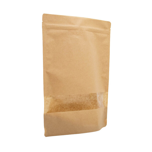 Levering uit voorraad 100x Stazakken met Venster Bruin 30x37cm