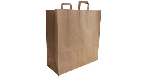 50x budget tassen bruin brede bodem XXL