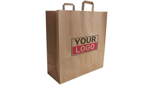 Budget papieren tassen XXL brede bodem bedrukken