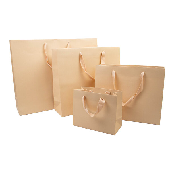 Levering uit voorraad 10x cadeautasjes Warm Sand A4