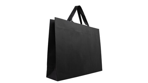 10x cadeautasjes Mat Zwart Extra groot