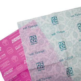 Vetvrij papier bedrukken 20x25cm 1 kleur