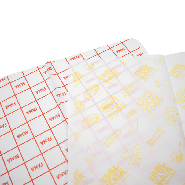 Levertijd ca. 2 weken Vetvrij papier bedrukken 31x43cm 1 kleur