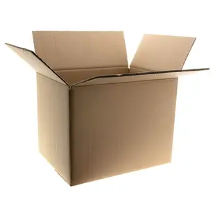 Kartonnen dozen bruin Dubbelgolf 450x350x260mm