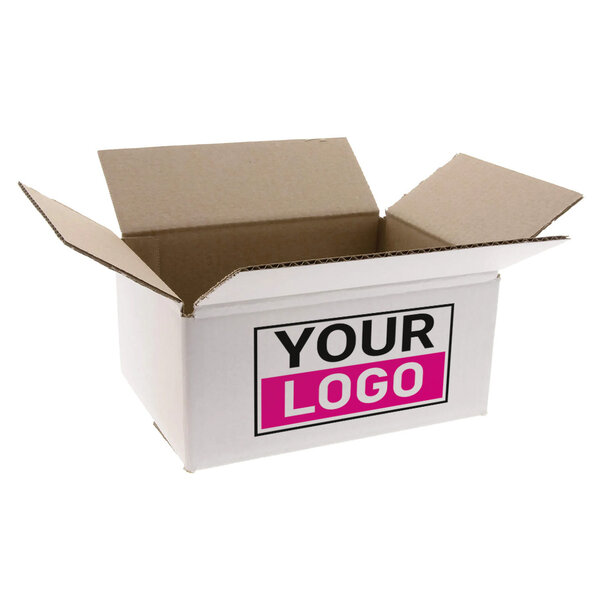 Levertijd ca. 5 werkdagen Dozen bedrukken Wit 305x215x200mm