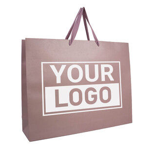 Cadeautasje bedrukken Dusty Rose Extra Groot