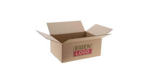 Dozen bedrukken Bruin 310x250x200mm