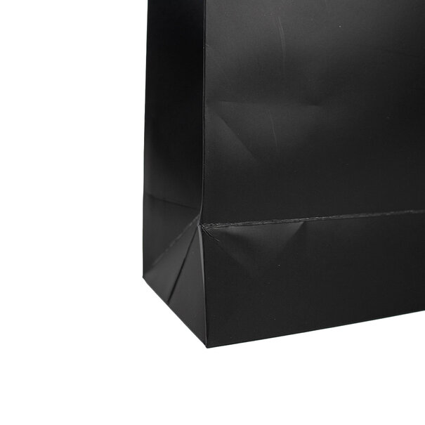 Levering uit voorraad 25x Cadeauzakken Zwart Mat Large
