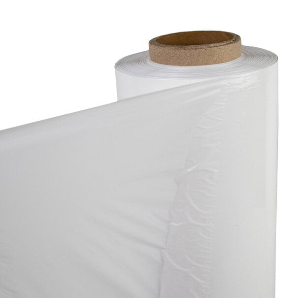 Levering uit voorraad Wikkelfolie wit 50cm x 300mtr 20my