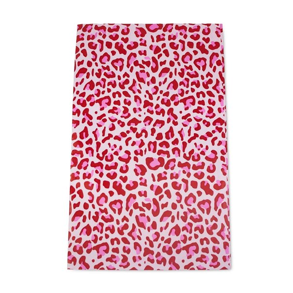 Levering uit voorraad 100x verzendzakken Leopard Pink Small