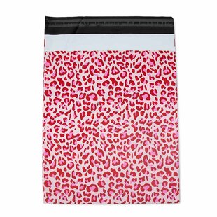 100x verzendzakken Leopard Pink Medium