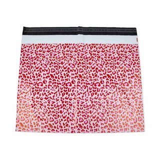 100x verzendzakken Leopard Pink XL