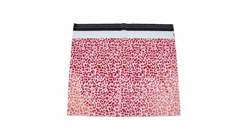 100x verzendzakken Leopard Pink XL